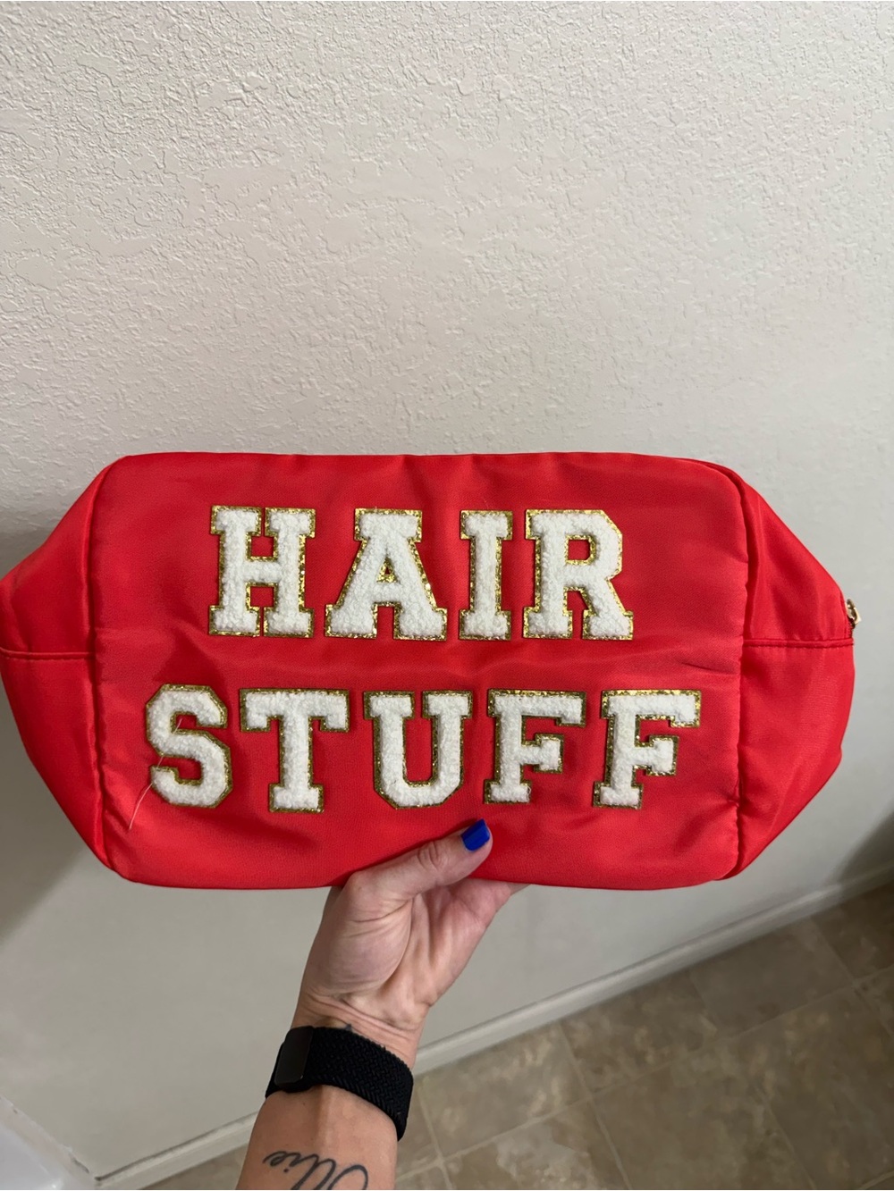 Chenille patch bag - HAIR STUFF